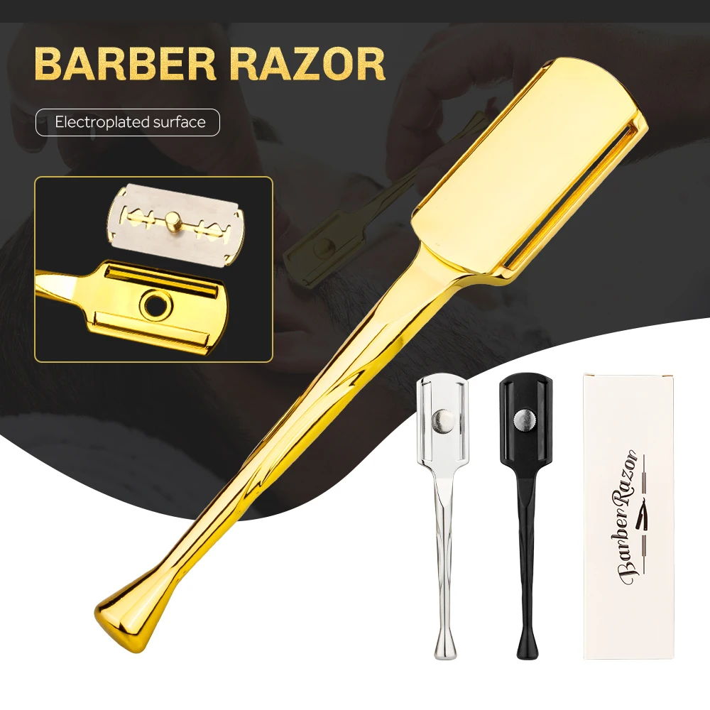 

CestoMen New Straight Razor Stainless Steel Shaving Razor Men's Shaver Barber Accessories Beard Facial Shaving Tools For Barber