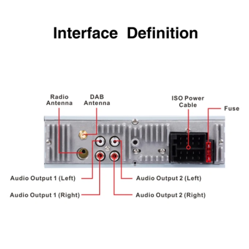 1Din DAB + приемник автомобильное радио MP3 Стерео Авторадио Поддержка AM FM RDS Bluetooth USB SD
