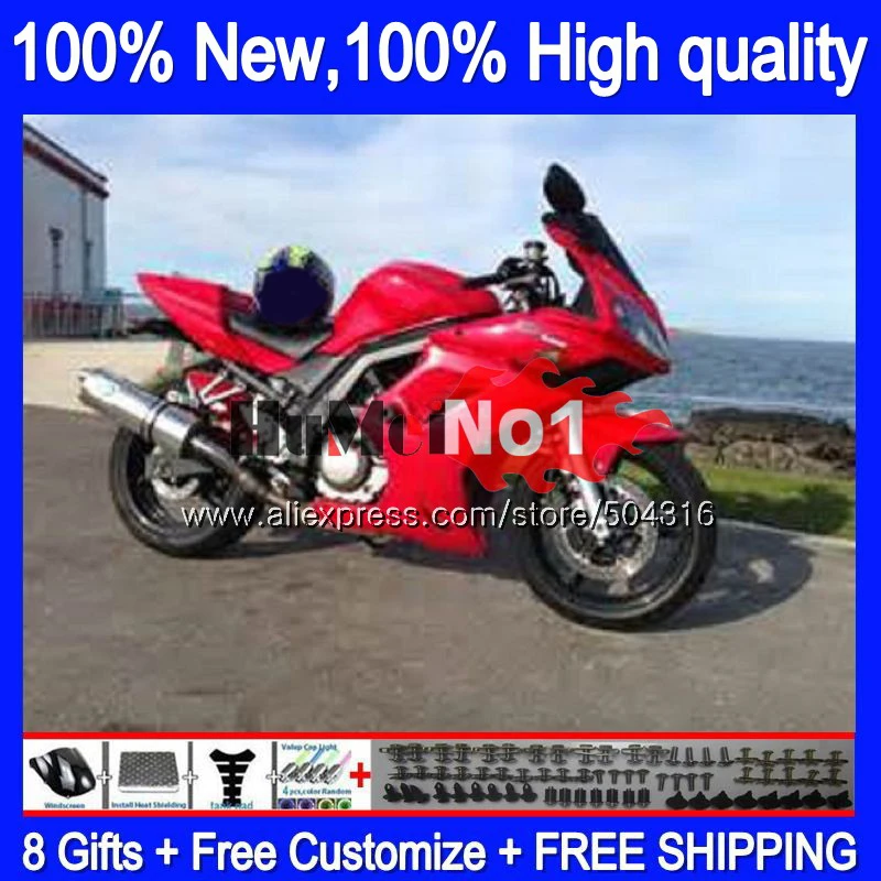 

SV650S For SUZUKI SV1000S SV1000 SV650 S 26MC.54 SV 650S 1000S 2009 2010 2011 2012 2013 08 09 10 11 12 13 Fairings Factory red