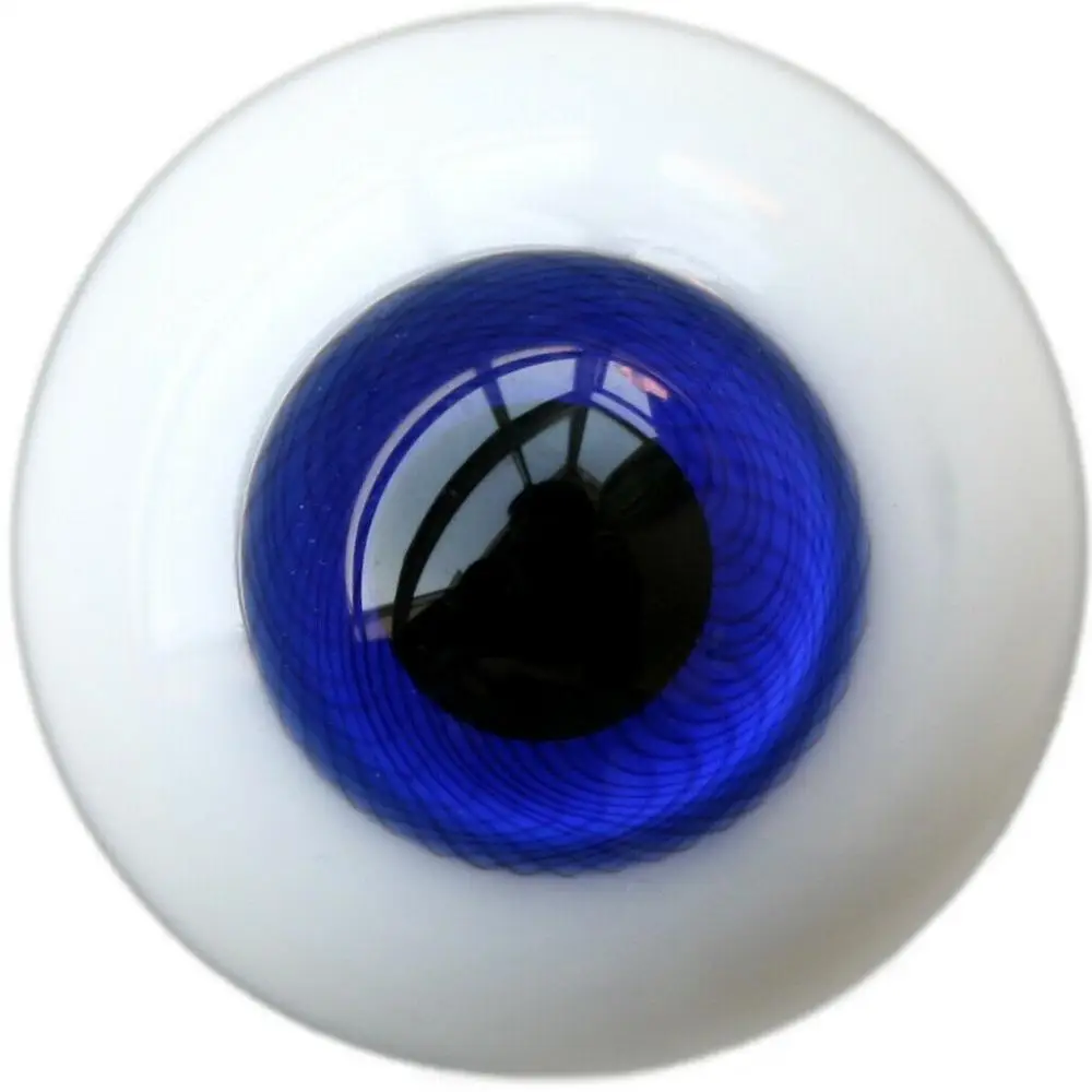 

[wamami] 6mm 8mm 10mm 12mm 14mm 16mm 18mm 20mm 22mm 24mm Blue Glass Eyes Eyeball BJD Doll Dollfie Reborn Making Crafts