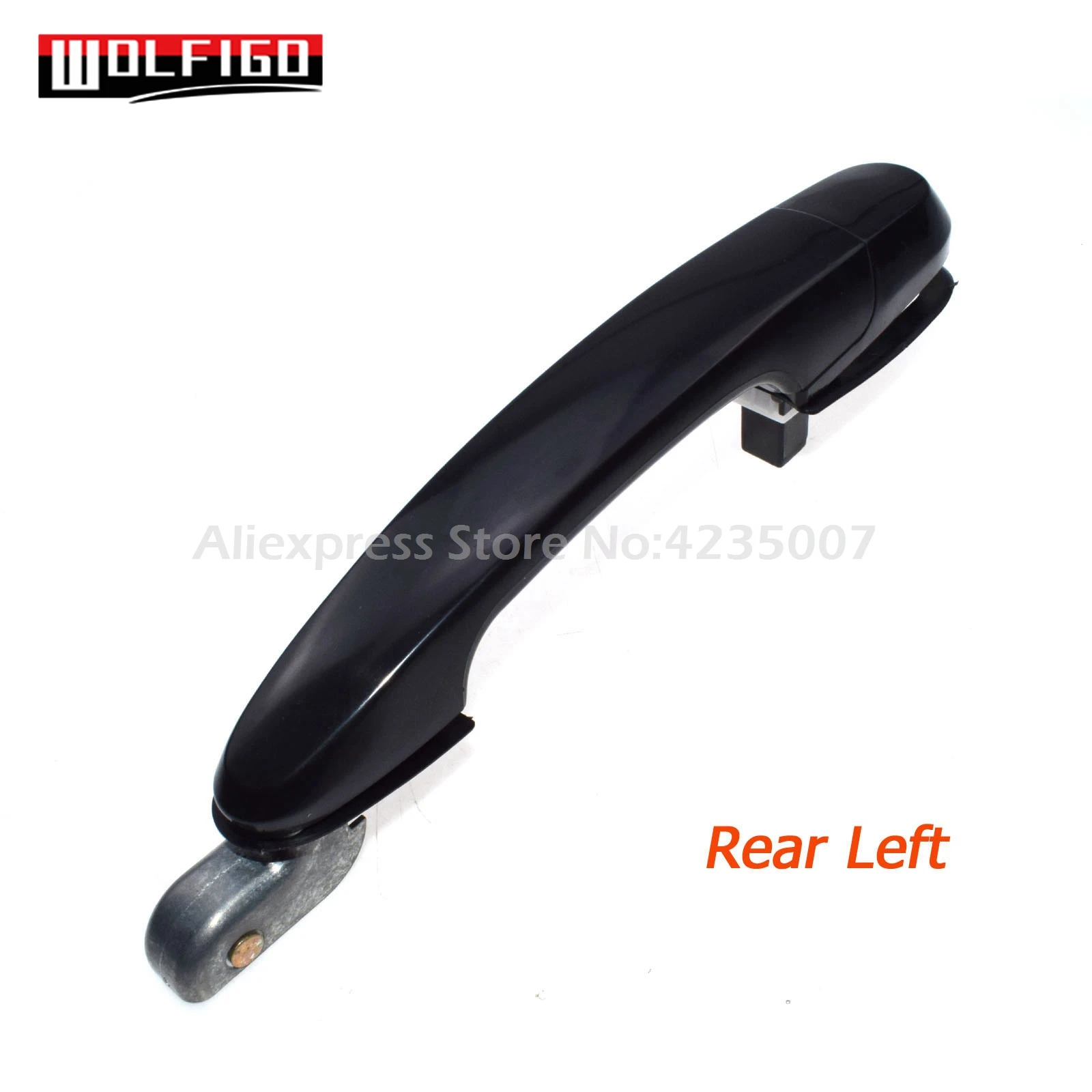Rear Left WOLFIGO новая грунтованная черная наружная дверная ручка для hyundai Tucson 2005 06 07 08 2009 82650-2E020-CA/82660-2E020-CA - Цвет: Rear Left