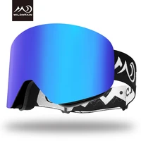 wildmtain gm1 magnetic snow goggles dual layers anti fog ski goggles interchangeable lens uv400 men women kids ski glasses