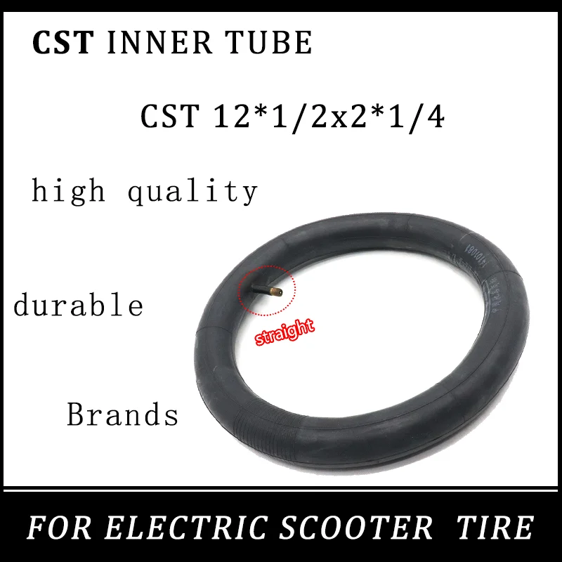 

Прямая внутренняя трубка CST 12,5 дюйма 12*1/2x2*1/4 для электрических скутеров, аксессуары для скутеров, высококачественная и прочная пневматическ...