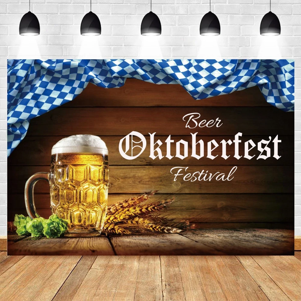 

Виниловый фон для фотосъемки с изображением немецкого Октоберфеста Фестиваля Пива пшеницы