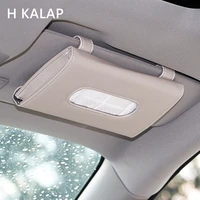 car sun visor leather tissue boxes for all car auto interior decoration accessorie