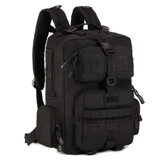 black Протектор Плюс 30л Военный Рюкзак Molle, водонепроницаемая тактическая сумка, декомпрессионная армейская сумка, походный рюкзак, походная сумка - Цвет: black