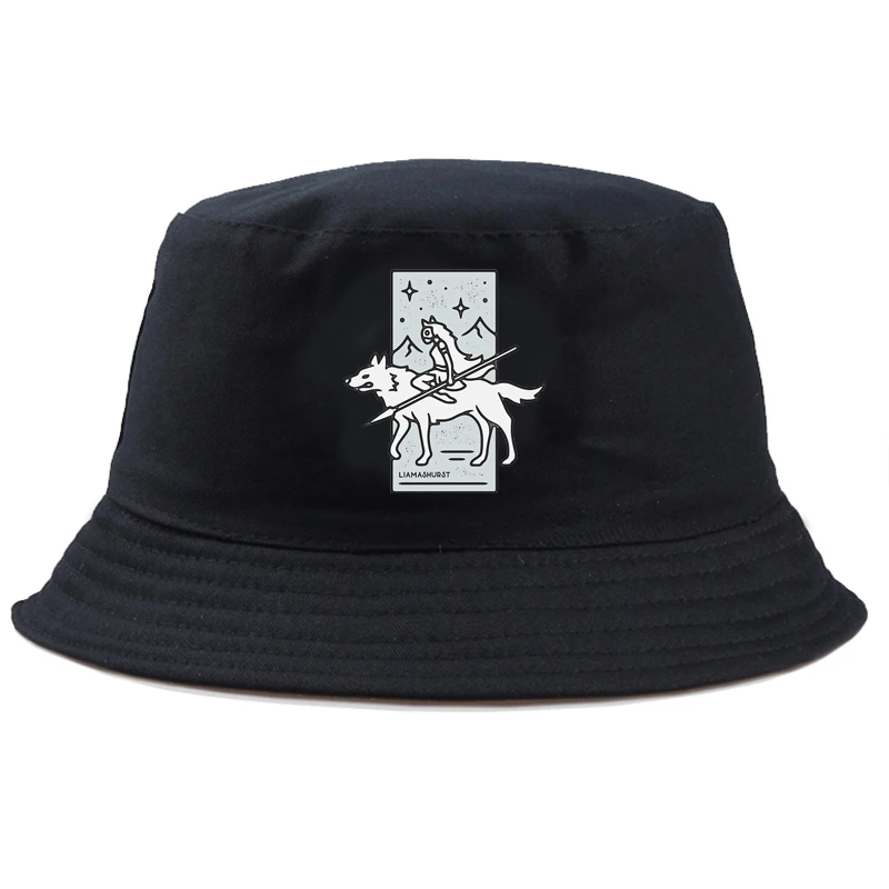 Graphic Princess Mononoke San Ashitaka Fashion Headwear Reversible Aesthetic Fishing Hat Cotton Harajuku Girl Boy Bob | Аксессуары для