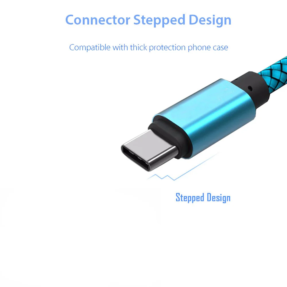 Зарядный кабель USB Type C для Samsung Galaxy A50 A70 A80 S9 S8 S10 1/2 метра длинный мобильный телефон
