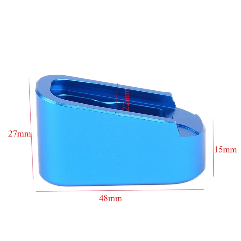 Magazine+1+2 Extension For The Glock 43 Plus 1 Or Plus 2 Machined Magazines Base Pad Extension Glock h2