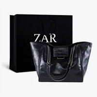za black soft brand pu leather women handbags tota bag shoulder bag large capcitry bag ladise purse work travel female hang bag