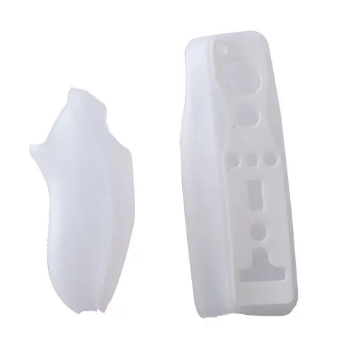 OSTENT Мягкий силиконовый чехол для nintendo wii Пульт дистанционного управления Nunchuk - Цвет: Белый