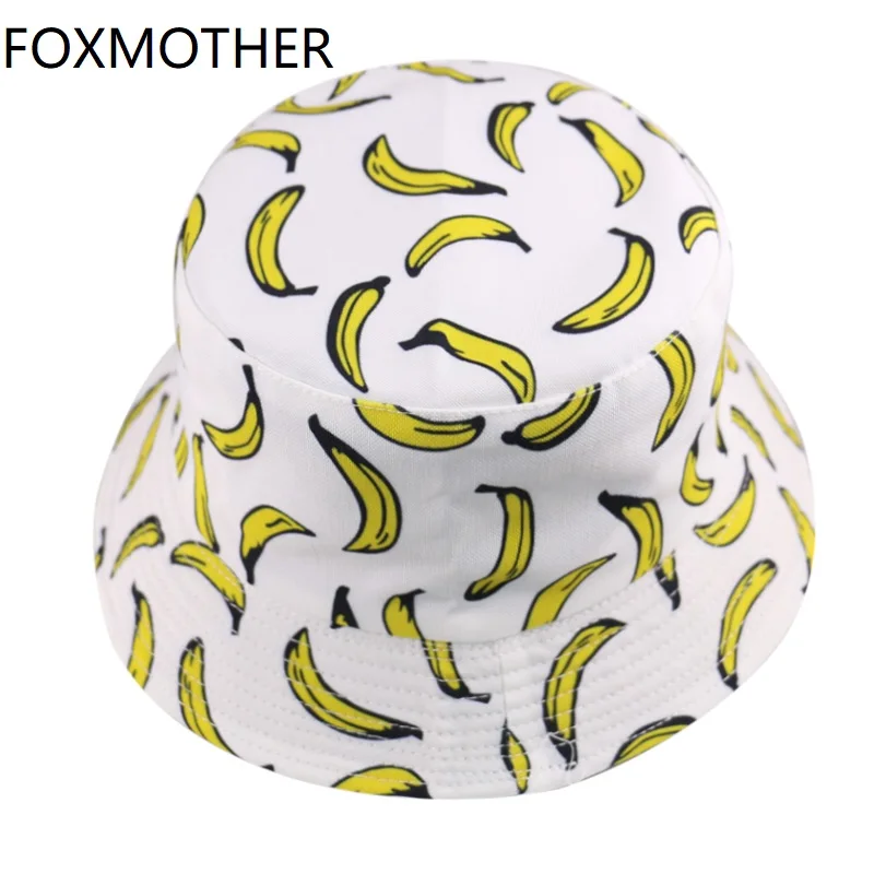 FOXMOTHER Новинка; Сезон лето; Цвет черный, темно-синий; Банан шапки для рыбаков ведро шляпа Для женщин на лето