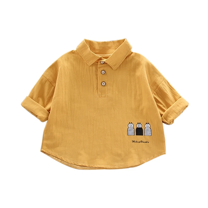 

Autumn Baby Boys Girls Long Sleeve Cartoon Print Shirts Kids Tops Tees Shirts Casual Blouse New Arrival