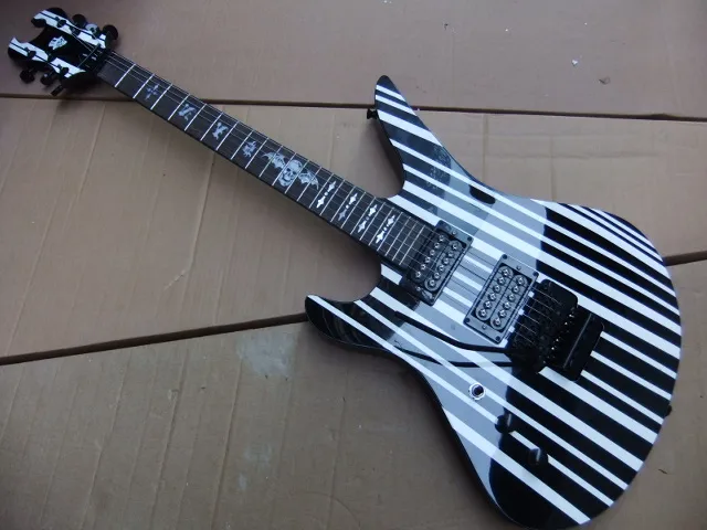 Оптовая продажа новая гитара с левой ручкой модель Schecter черного цвета серебряной