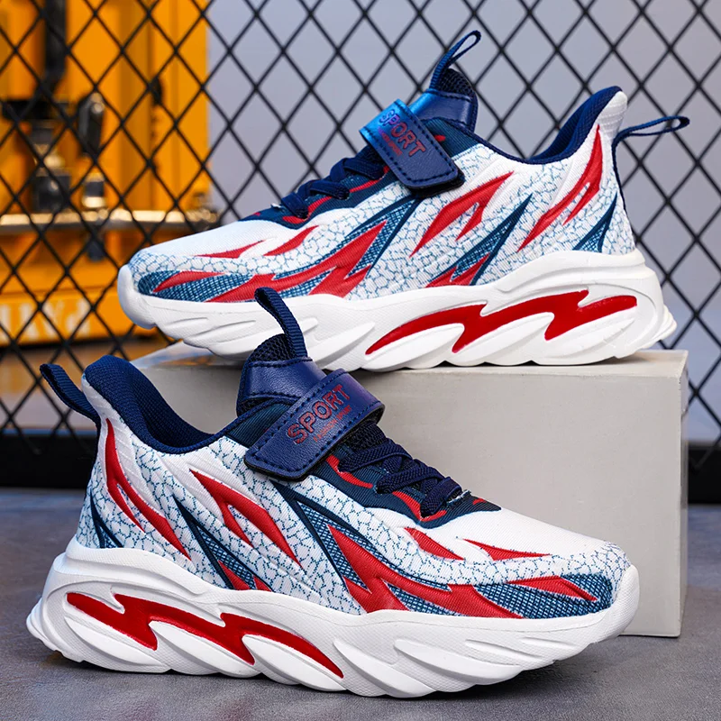 JIEMIAO New High quality Kids Sport Shoes Comfortable Soft bottom Boys Running Sneakers Breathable Non-slip Children Casual Shoe