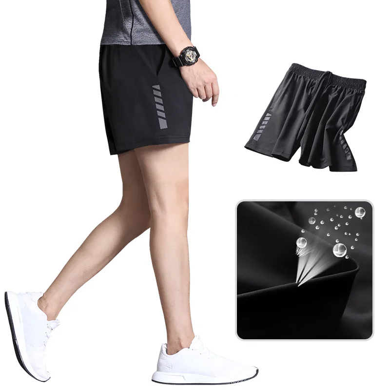 

Sports shorts men's quick dry ice women's running beach loose marathon summer track and field fitness running pants