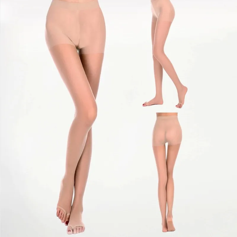 Open Toes Flesh Jeseca, сексуальные тонкие чулки, свободный размер, высокие Чулочные изделия, колготки, кавайные колготки, акриловые, для девушек, тонкие, формирующие, женские чулки, нижнее белье - Цвет: Open Toes Flesh