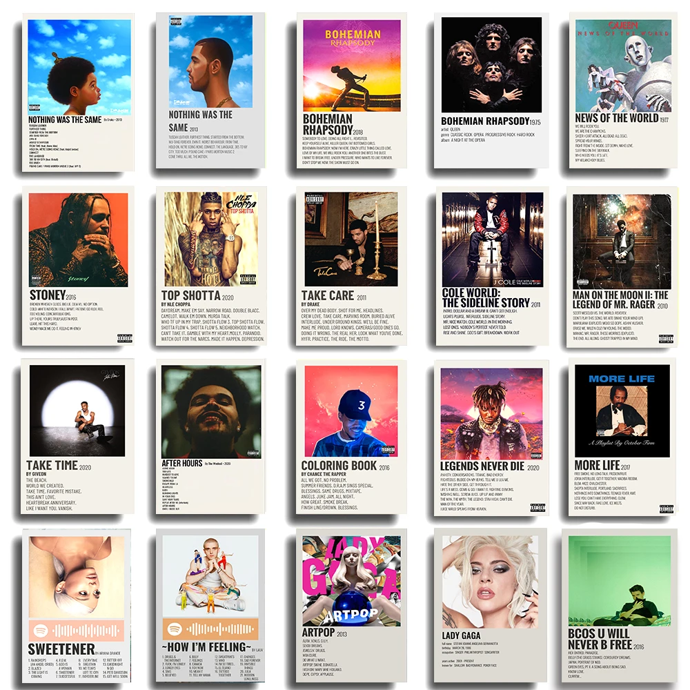 Новинка 2021 настенное украшение в стиле ретро 80-х звезда королева рок рэп хип-хоп