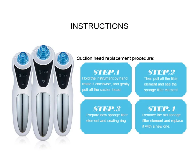 

Up-grade Suction Blackhead Instrument Electric Pore Cleaner Facial Beauty Instrument Lessen Grease Shrink Pores Skin Tightening