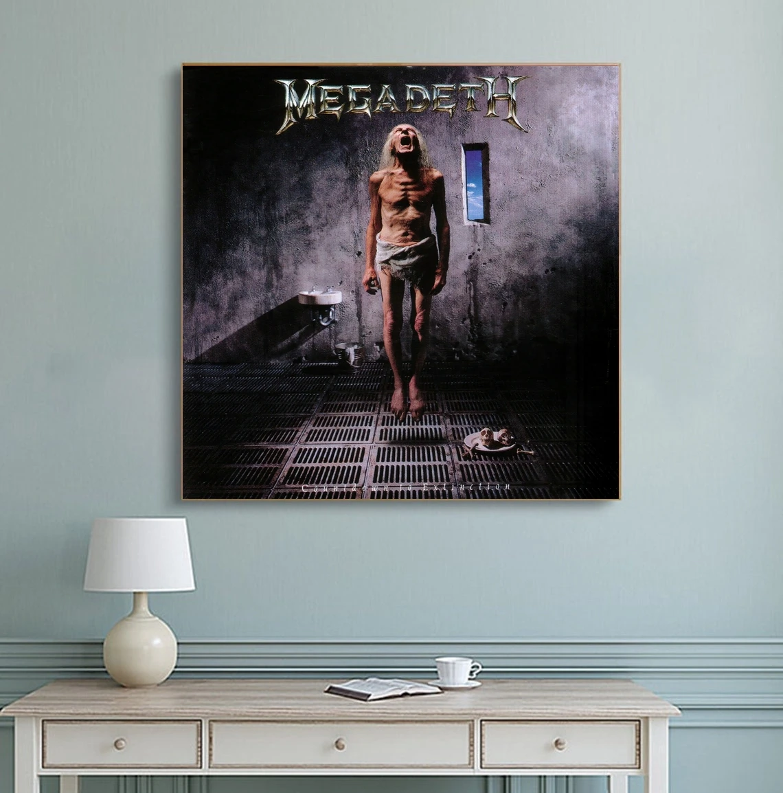 Постер Megadeth с обратным отсчётом до исчезновения музыкального альбома Обложка