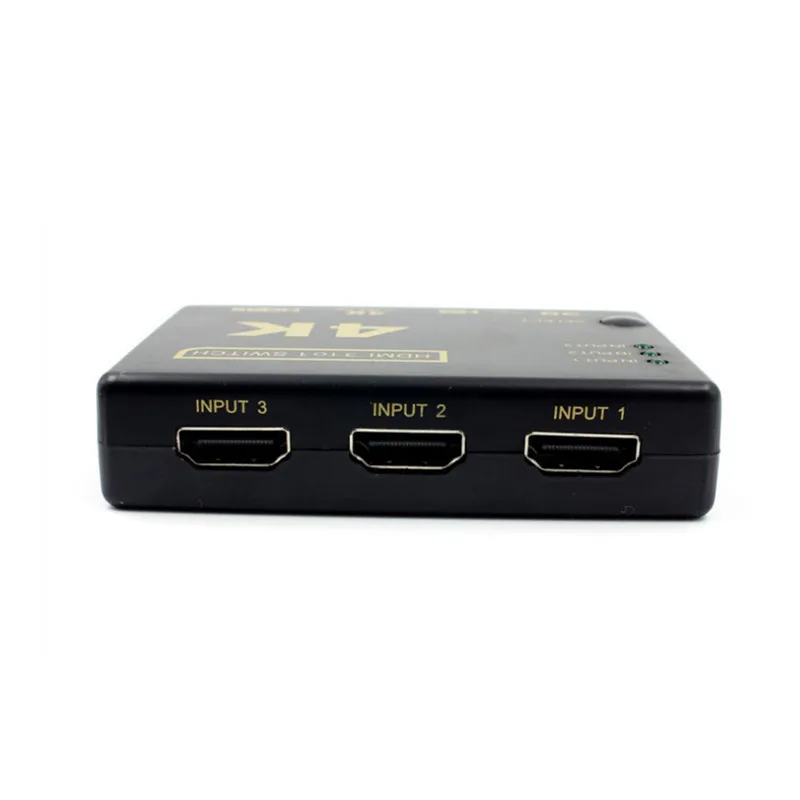 Переключатель HDMI с 3 портами 4K * 2K сплиттер бокс Ultra HD для DVD HDTV Xbox PS3 PS4|Кабели HDMI| |