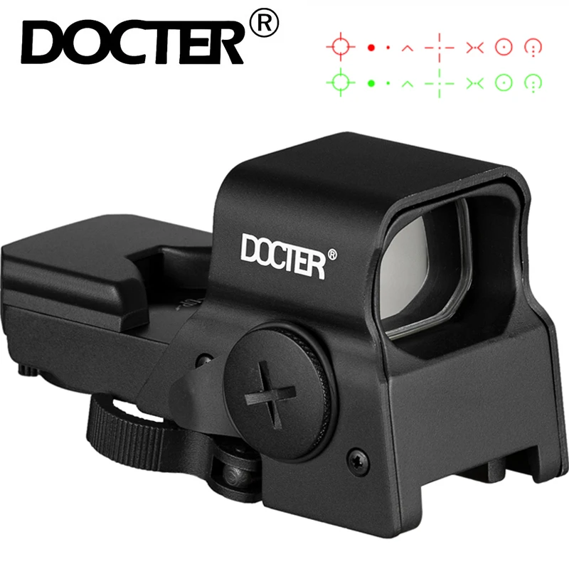 Тактический 8 жильный перезаряжаемый прицел с красной точкой 20 мм рельсовый