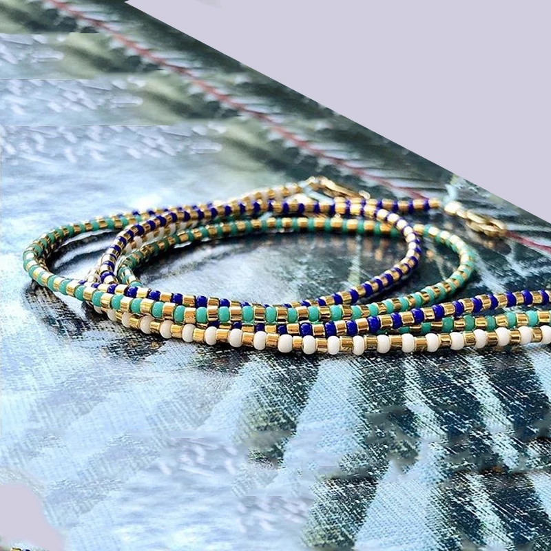 Fashion Dot Series Fine Bead Necklace Ohemia Style Women Short Collier Sieraden Stackable Men Jewelry Chocker Creative Design | Украшения и