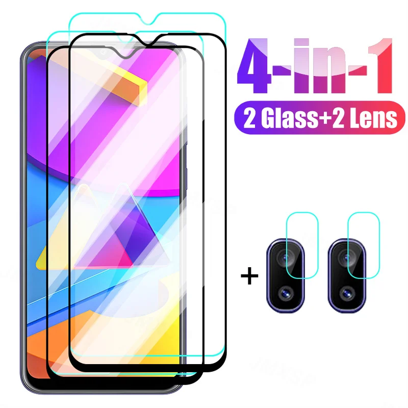 

4 in 1 Tempered Glass For Samsung A21 A31 A11 A41 A51 A71 Protective Glass For Samsung M31 M21 M11 M01 M10 M20 M30 M40 Lens Film