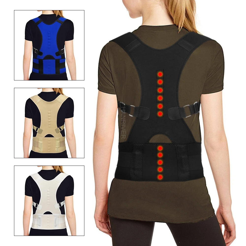 

Back posture correction belt Children's anti-humpback spinal deformity orthotic device clavicular fixation magnetic correction b