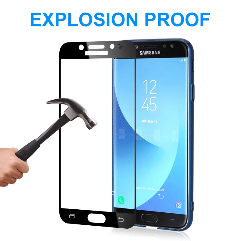 9D защитное стекло на samsung galaxy S7 A3 A5 A7 J3 J5 J7 закаленное защитное стекло для экрана 9H защитная пленка