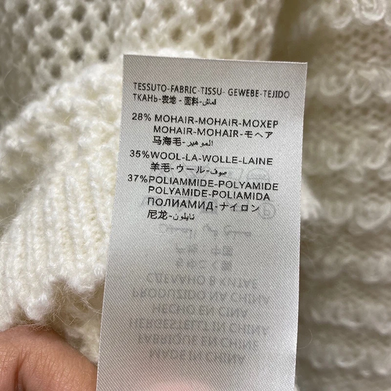 

Vintage White Cardigan Women Long Sleeve Sweater Coat Casual Knitted Sweater Cardigan