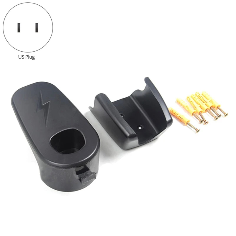 

Car Charging Cable Organizer Wall Mount Charger Connector Bracket Holder Adapter for Tesla Model 3 X S Y, US Plug