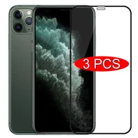 3pcs full cover protective glass on for iphone 11 7 8 6 6s plus se 2020 screen protector for iphone x xr xs 11 12 pro max glass