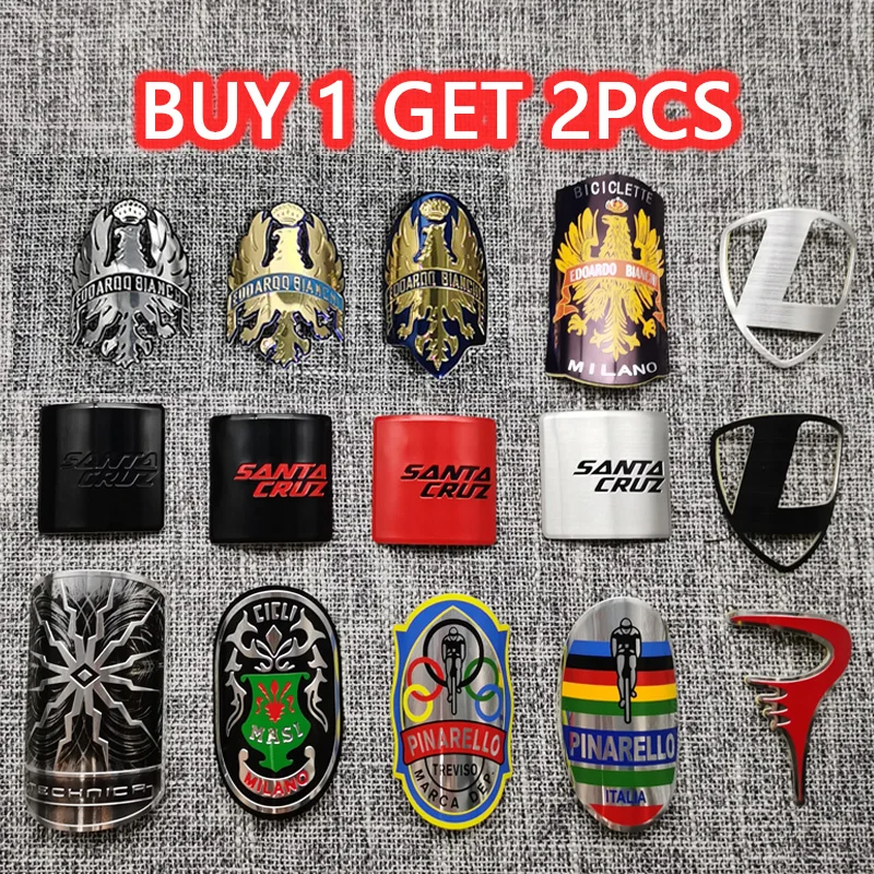 Значок на велосипедную головку Алюминиевые наклейки для горного велосипеда BMX 2