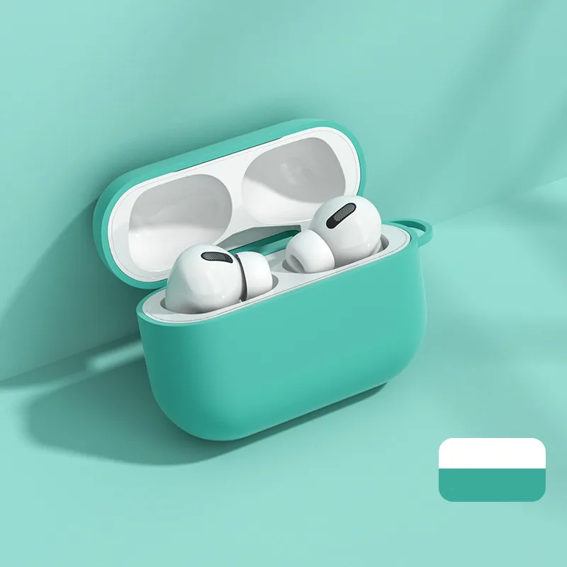 Силиконовый чехол для Airpods Pro 2019 дюйма противоударный Air Pods беспроводные Bluetooth