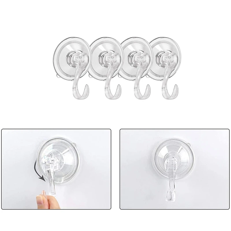 

Suction Cup Hooks,Reusable Heavy Duty Vacuum Suction Cup Hooks,for Kitchen/Bathroom Towel Hooks