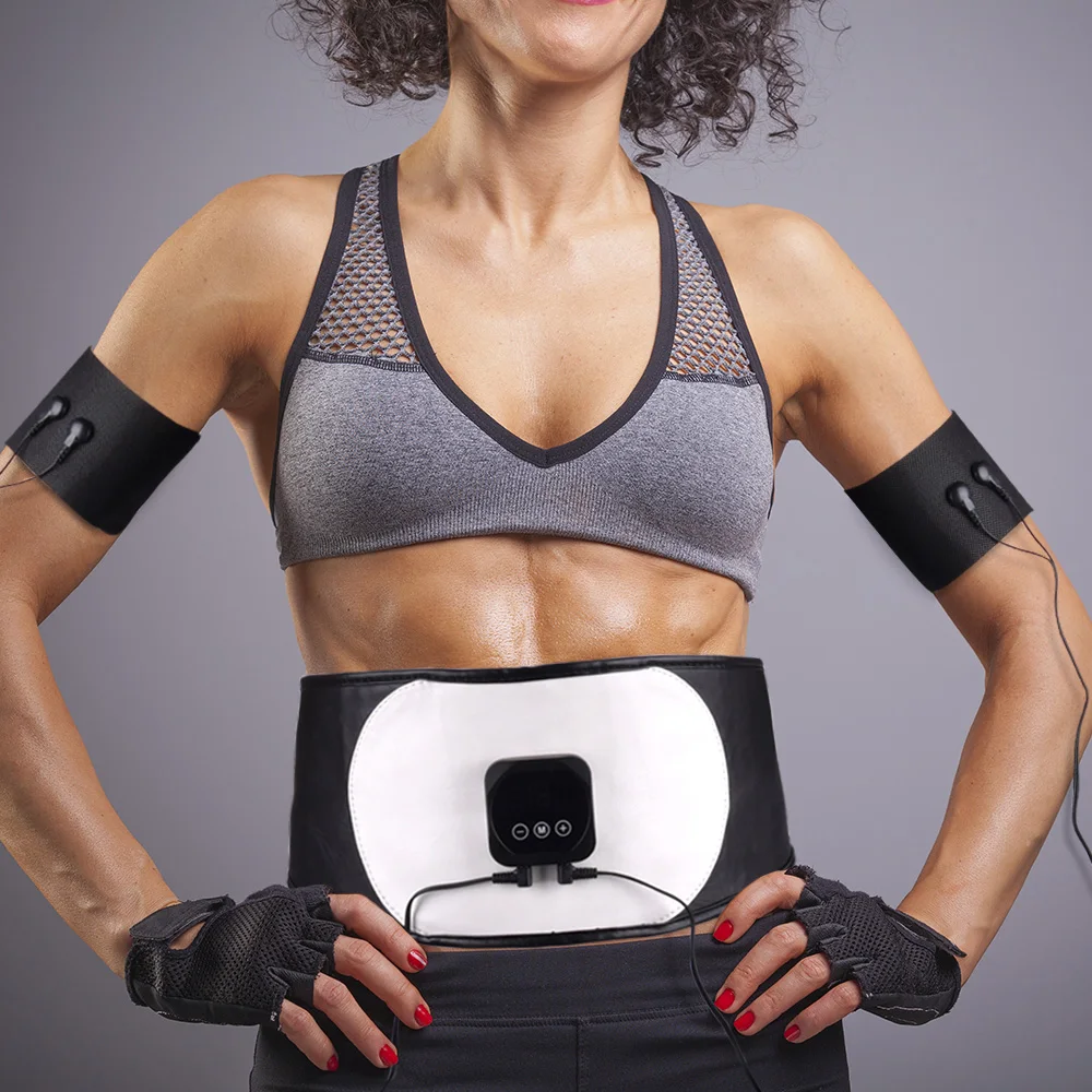 Пояс для похудения тела Вибрирующая мышцы тренажер брюшного пресса массажер