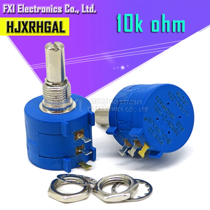 1 шт. 3590S 2 103L 10K Ом 103 прецизионный многооборотный потенциометр 10 колец