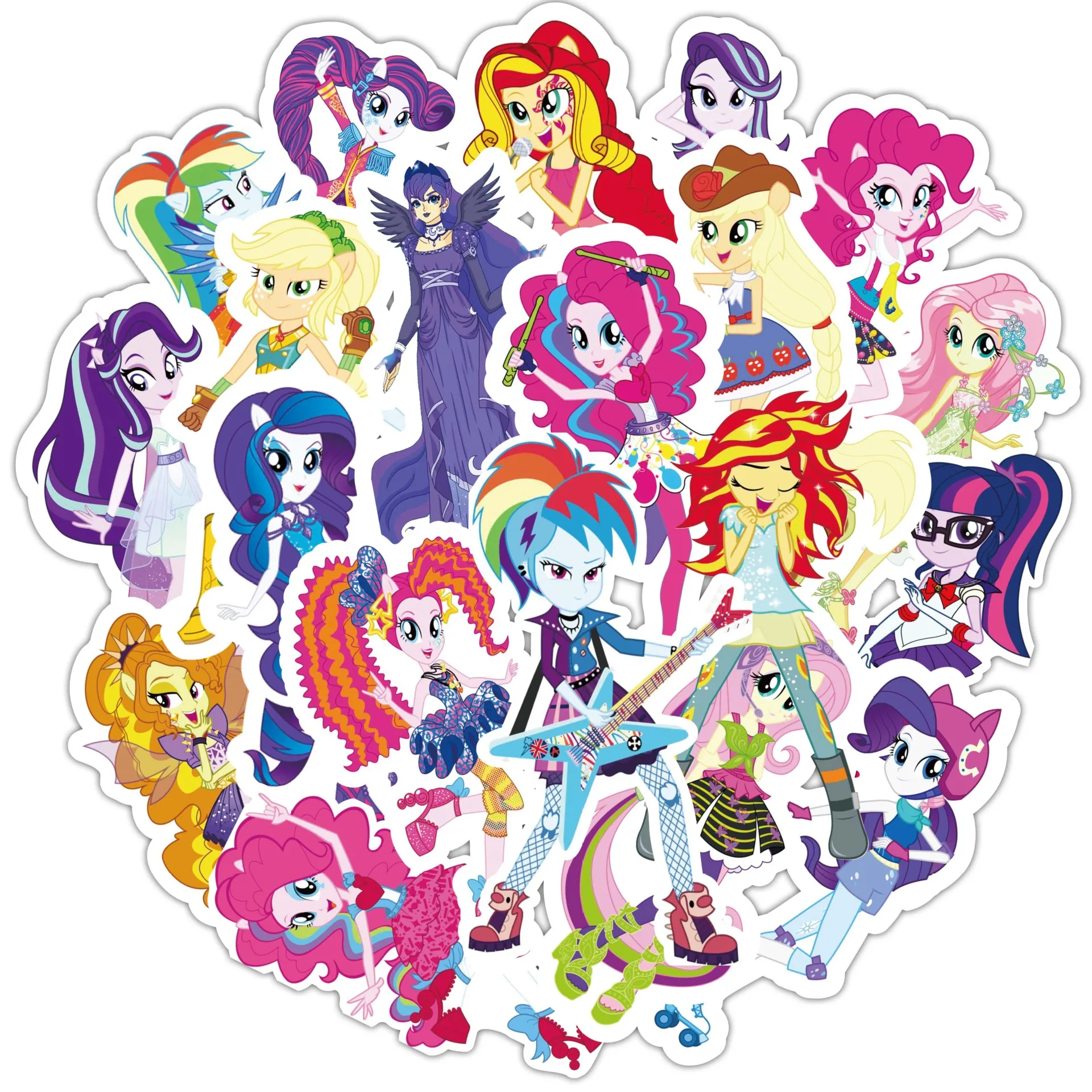 50 92 шт. с рисунком из мультфильма Мой маленький Стикеры изображением пони