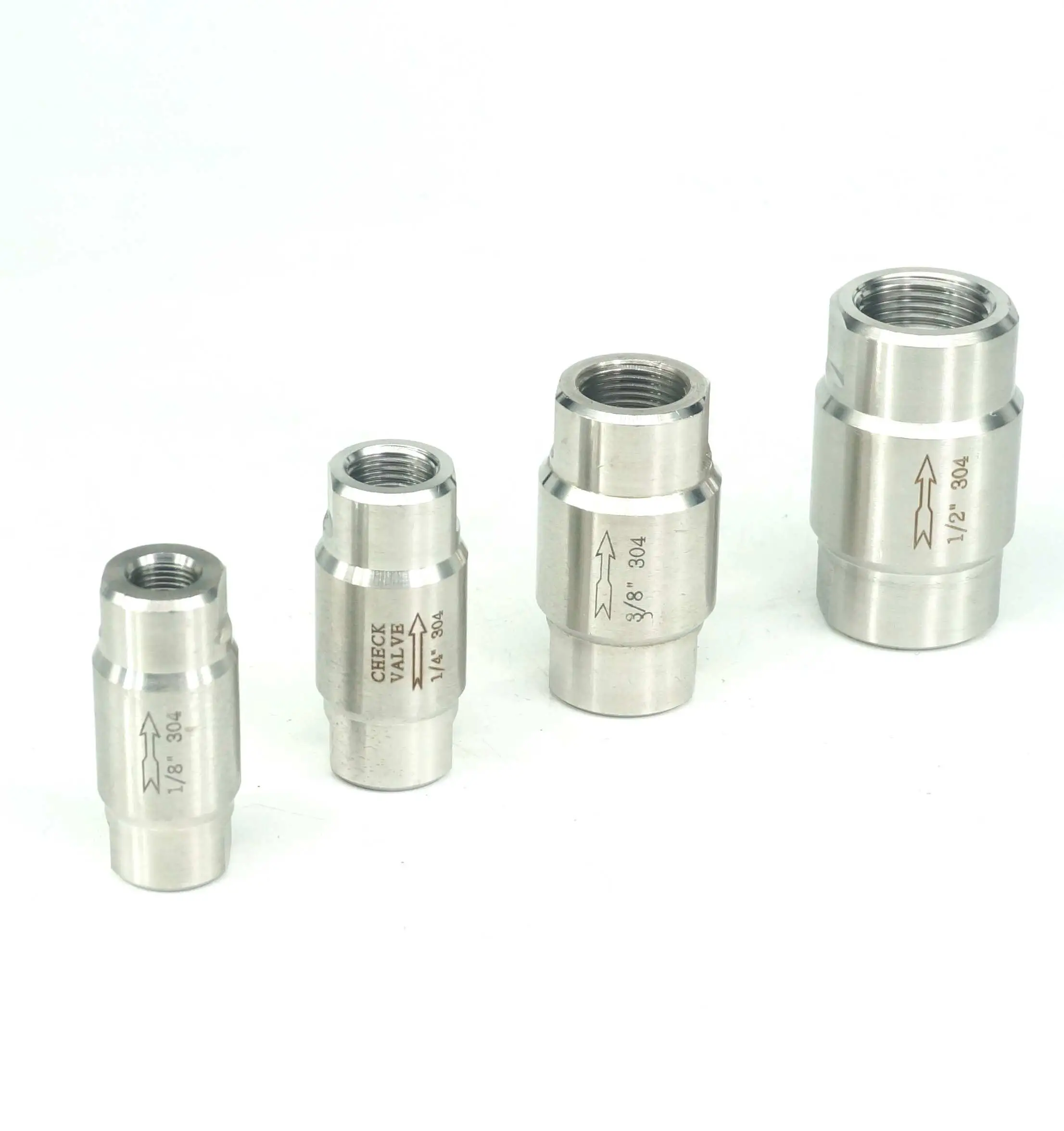 Встраиваемый пружинный клапан высокого давления 1/8 дюйма 1/4 1/2 3/4 1 дюйм BSP 304 из