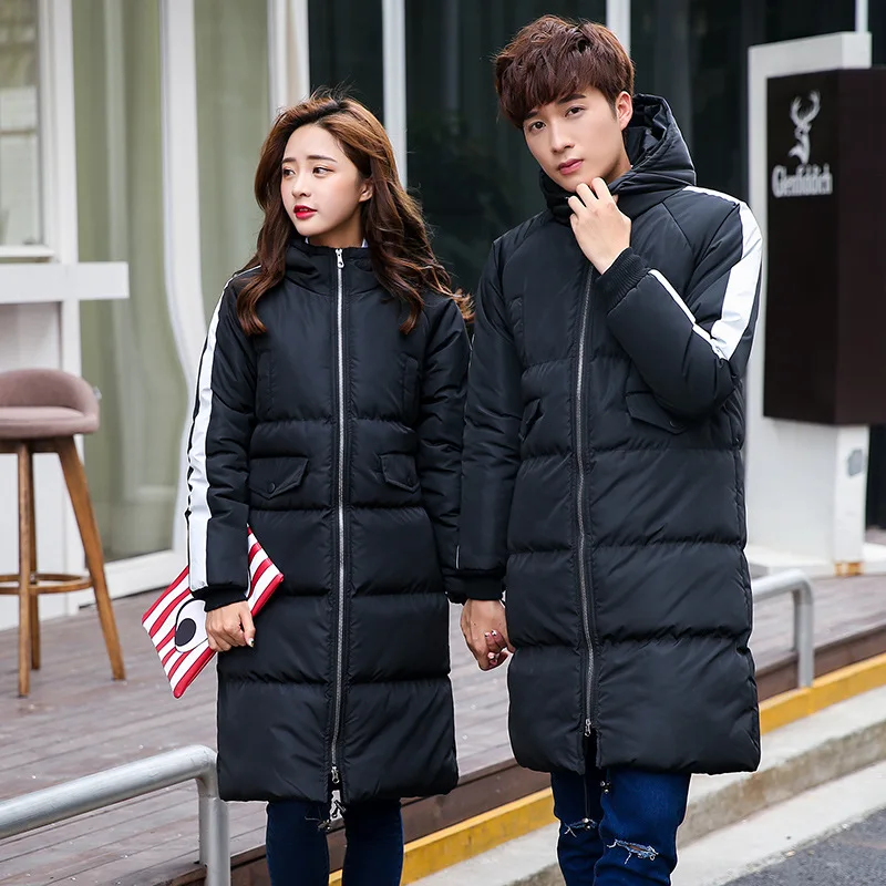 2021 New White Duck Down Jacket Men Winter Thick Warm Hooded Long Parka Coat Overcoat Mens Fashion Duck Down Windbreaker Solid