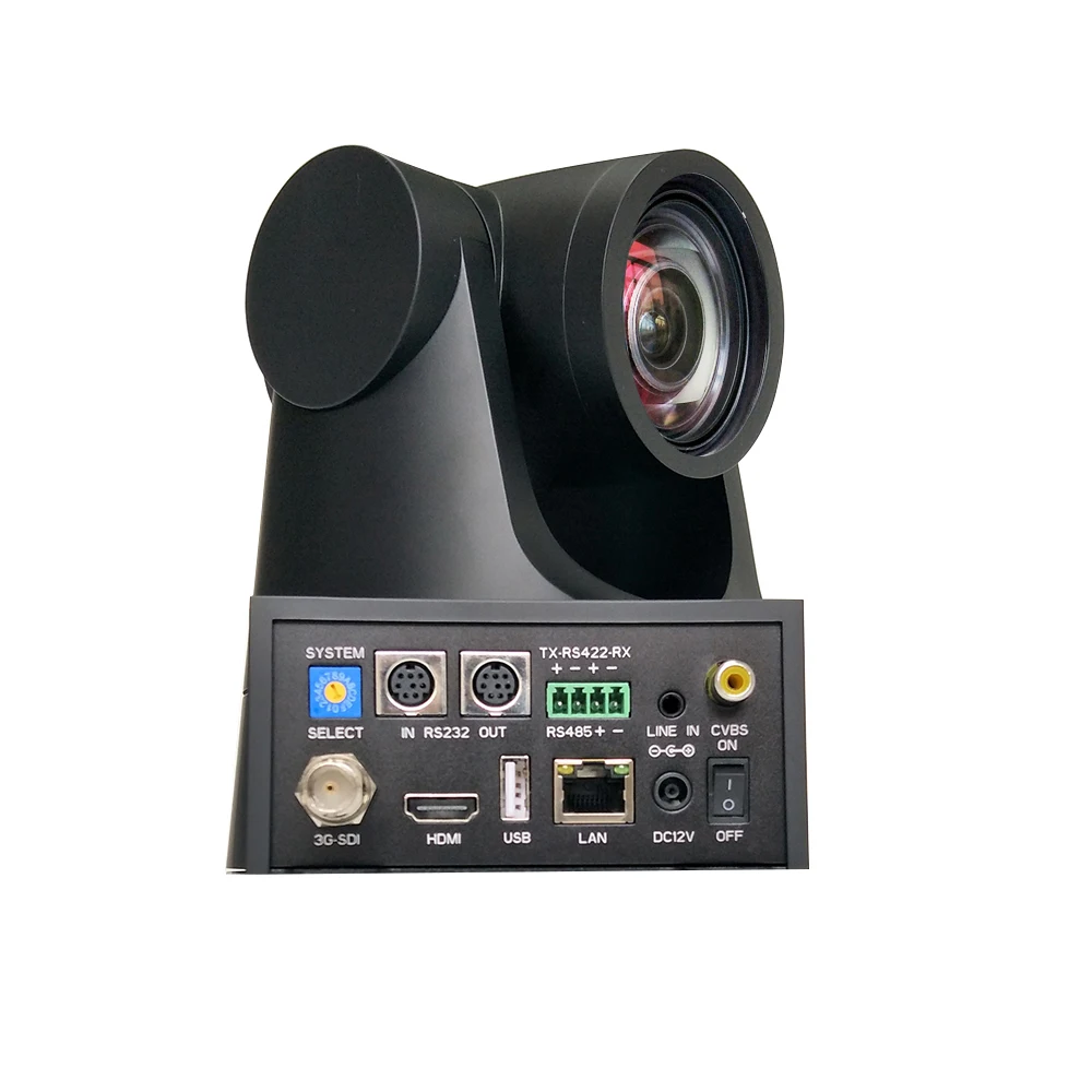 2MP 1080p 12x Optical Zoom 60fps 3G-SDI RJ45 Network Camera and Onvif IP Keyboard Controller 3D Joystick