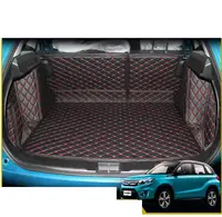 wearable fiber leather car trunk mat for suzuki vitara 2015 2016 2017 2018 2019 5d cargo liner cargo mat car accessories