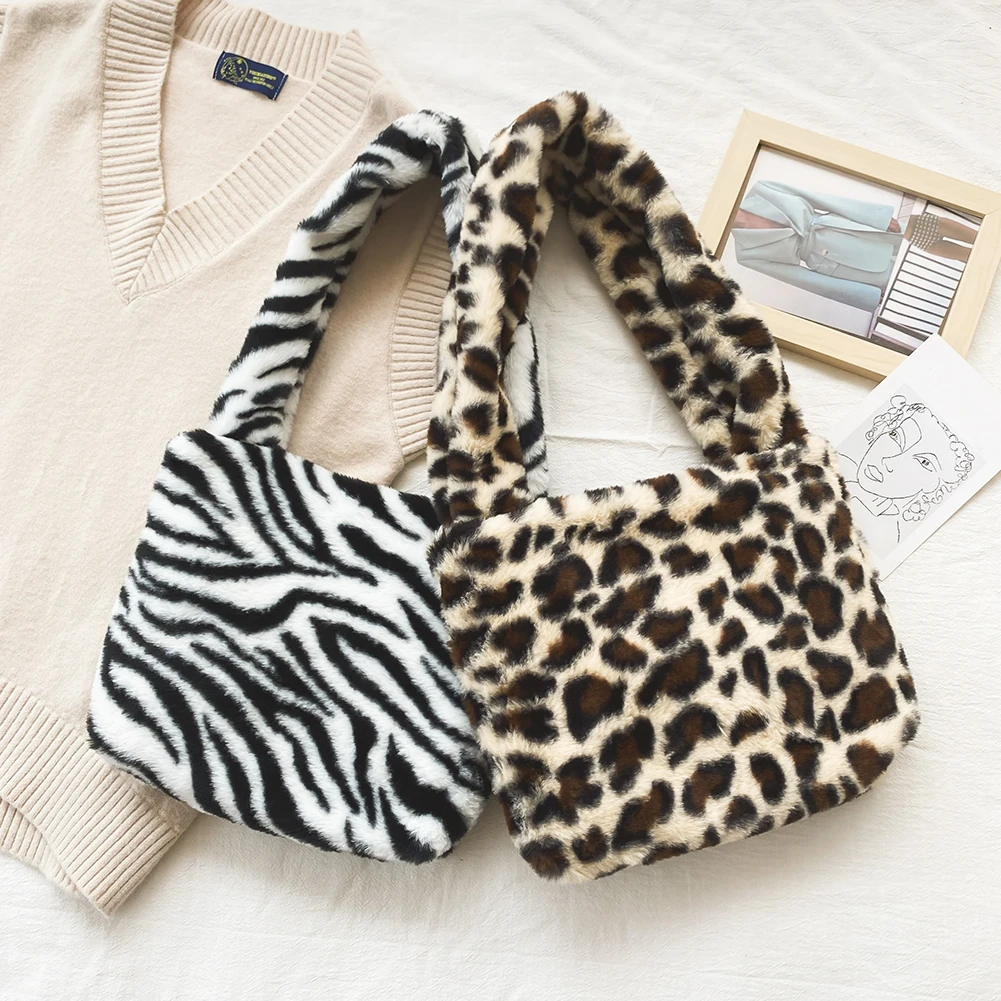 

Модные женские сумки на плечо, креативные повседневные женские большие сумки с принтом зебры и леопарда, сумка для телефона и подмышек