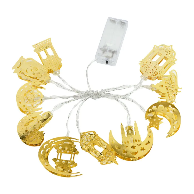 

1.65M 10LED Eid Mubarak Ramadan Decor Led String Light Star Moon Fairy Lights Garland For Islam Muslim Festival Party Supplies