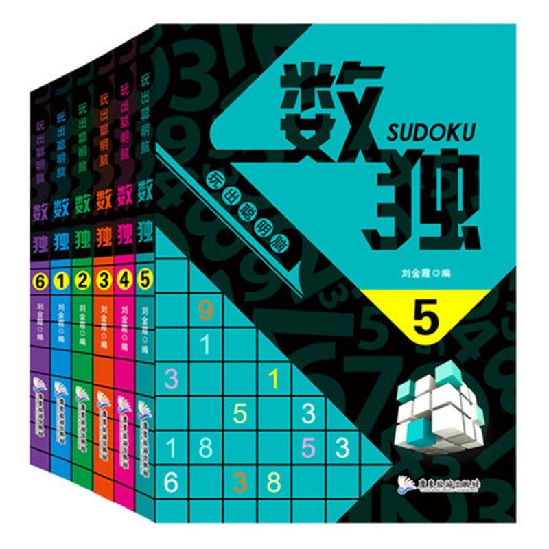 

6 книг/набор, детские книжки в виде чисел