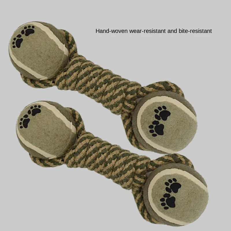 

1pcs bite resistant dog pet dog chew toy, clean teeth, puppy, dog rope knot, ball toy, play animal, dog toy, pet dog chew toys