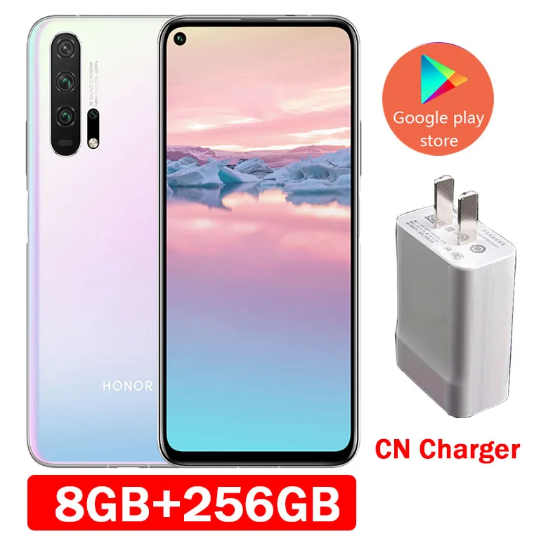 8GB 256GB White Honor 20 pro мобильный телефон полный экран AI камера Восьмиядерный отпечатков пальцев ID NFC android 9 - Цвет: 8GB 256GB White