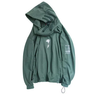 

PYJTRL Hooded Overalls Men's Fashion Coat