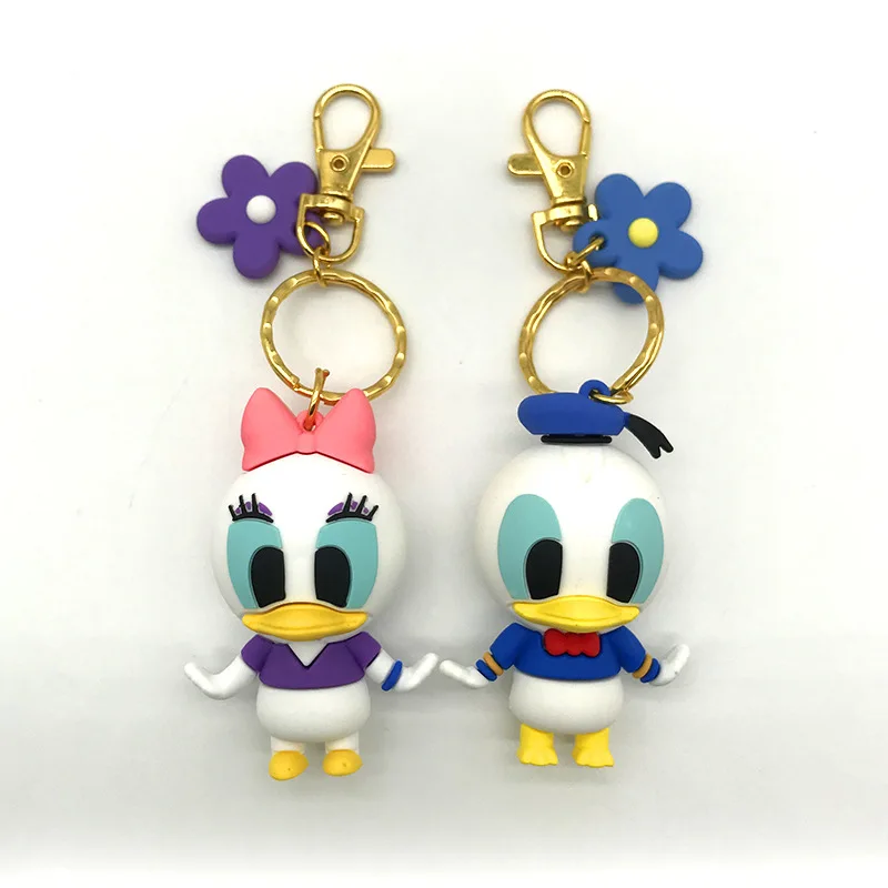 LT1140 милый 3D силикагелевый Пух медведь Микки стежок брелок для автомобиля сумки